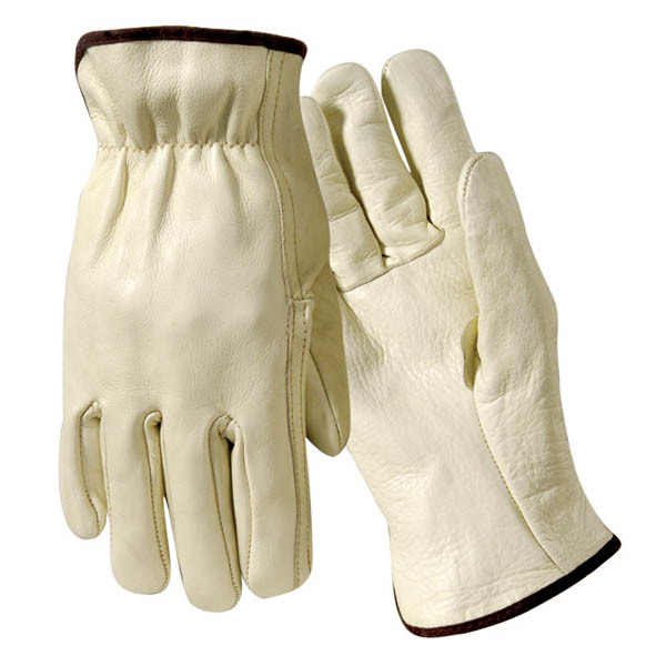 Wells Lamont Y0123 Grain Cowhide Leather Driver Work Gloves